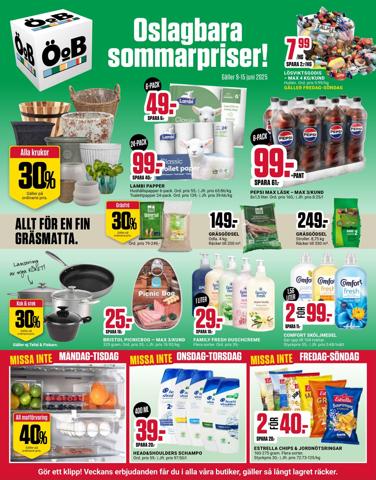 Erbjudanden ÖoB 09.06.2025 - 15.06.2025