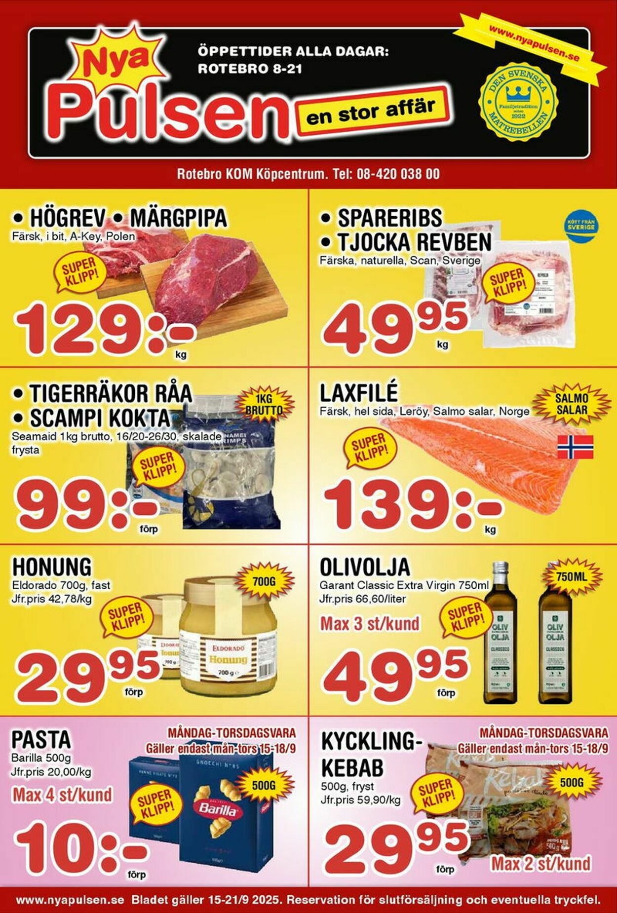 Erbjudanden Pulsen 15.09.2025 - 21.09.2025