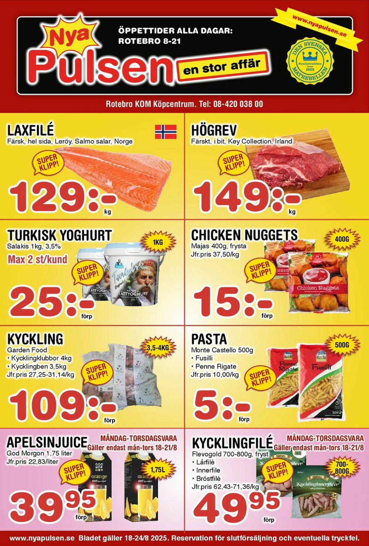 Erbjudanden Pulsen 18.08.2025 - 24.08.2025