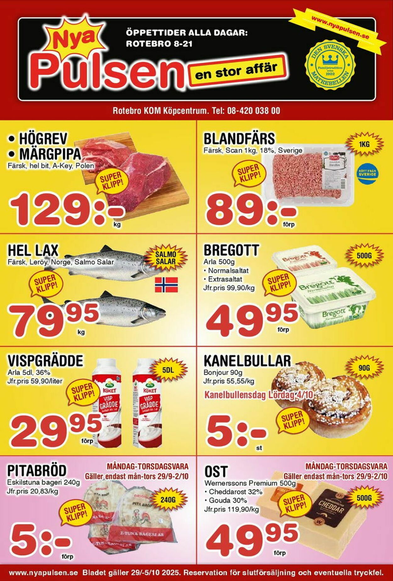 Erbjudanden Pulsen 29.09.2025 - 05.10.2025