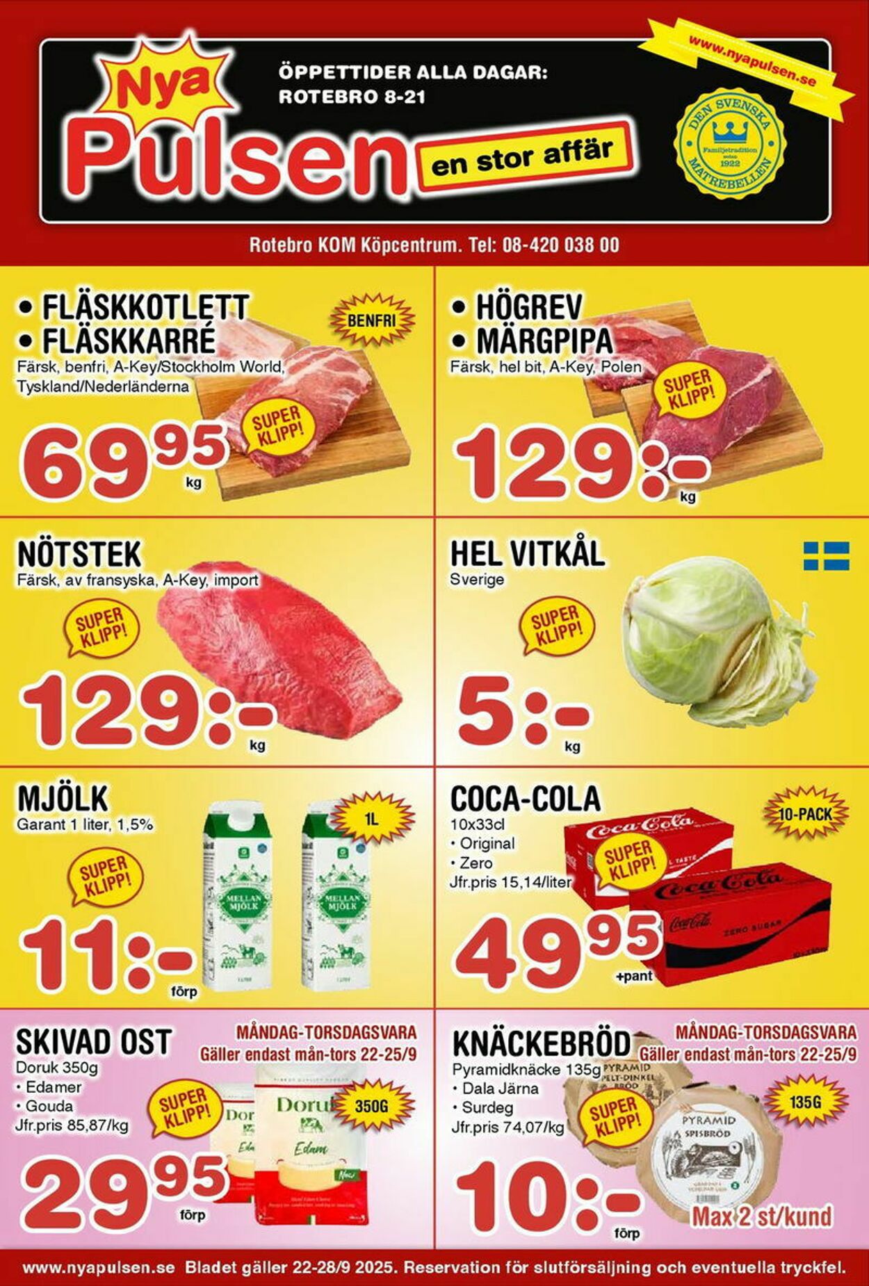 Erbjudanden Pulsen 22.09.2025 - 28.09.2025