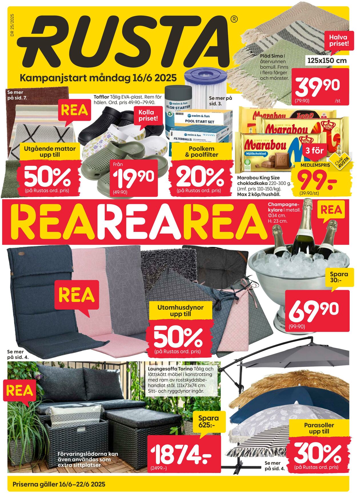 Erbjudanden Rusta 16.06.2025 - 30.06.2025