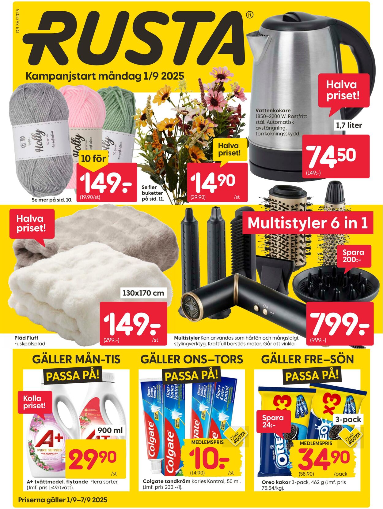 Erbjudanden Rusta 01.09.2025 - 15.09.2025