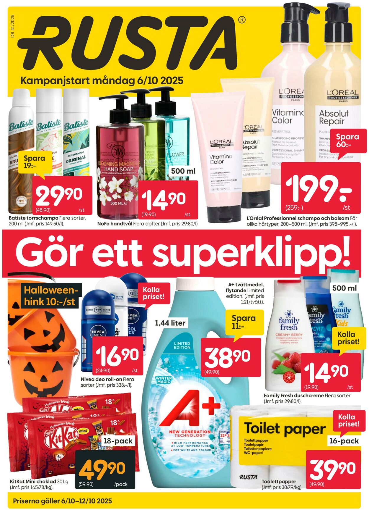 Erbjudanden Rusta 06.10.2025 - 20.10.2025