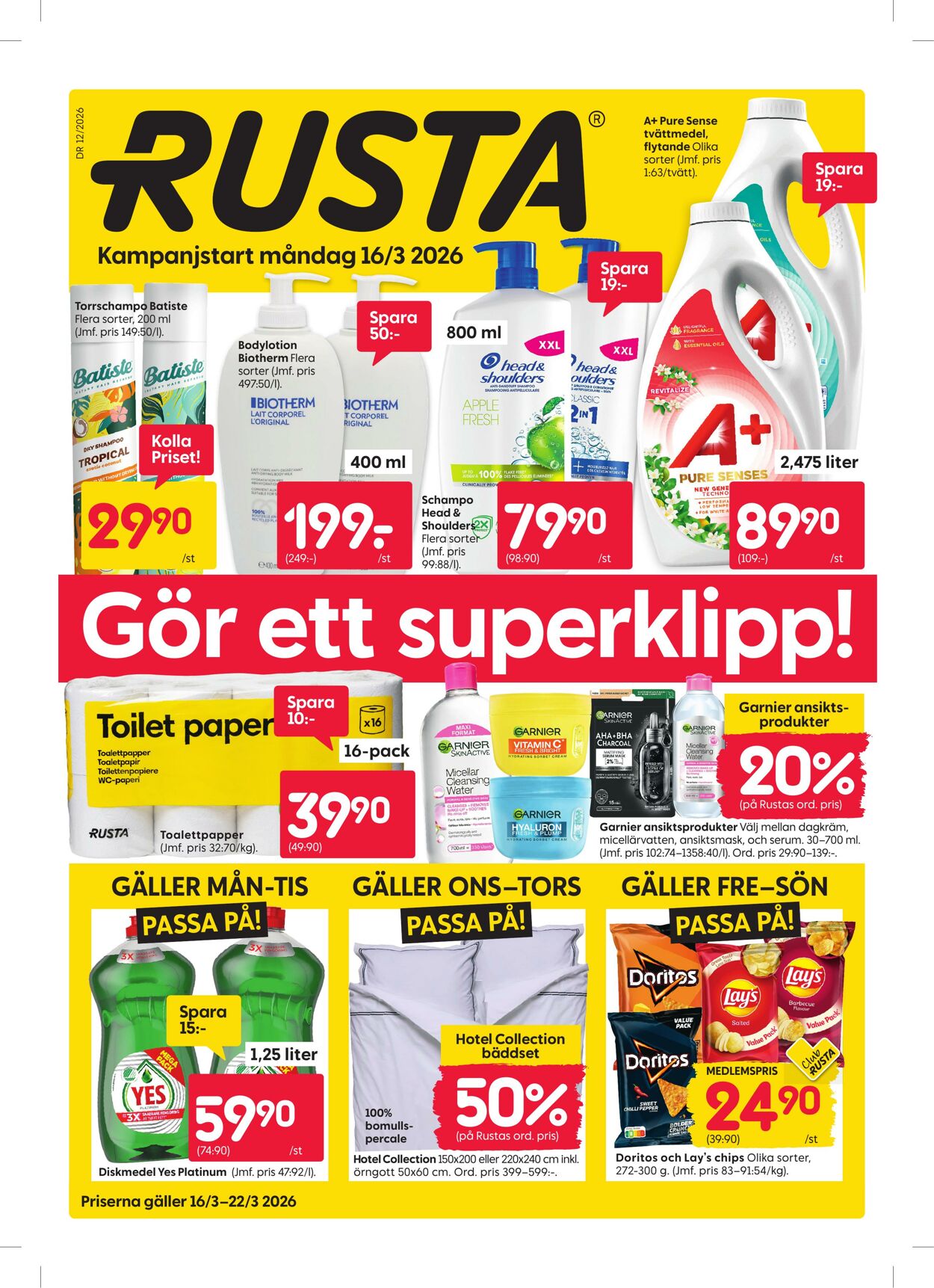 Erbjudanden Rusta 16.03.2026 - 24.03.2026