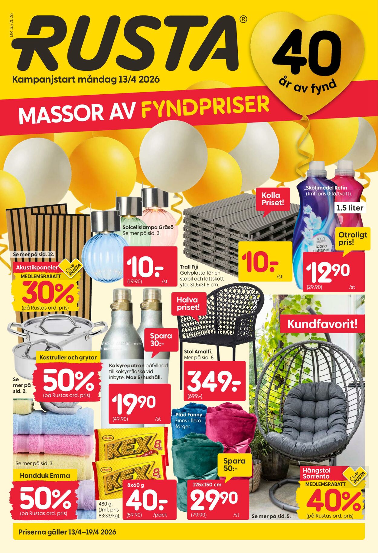 Rusta Kampanj Erbjudanden