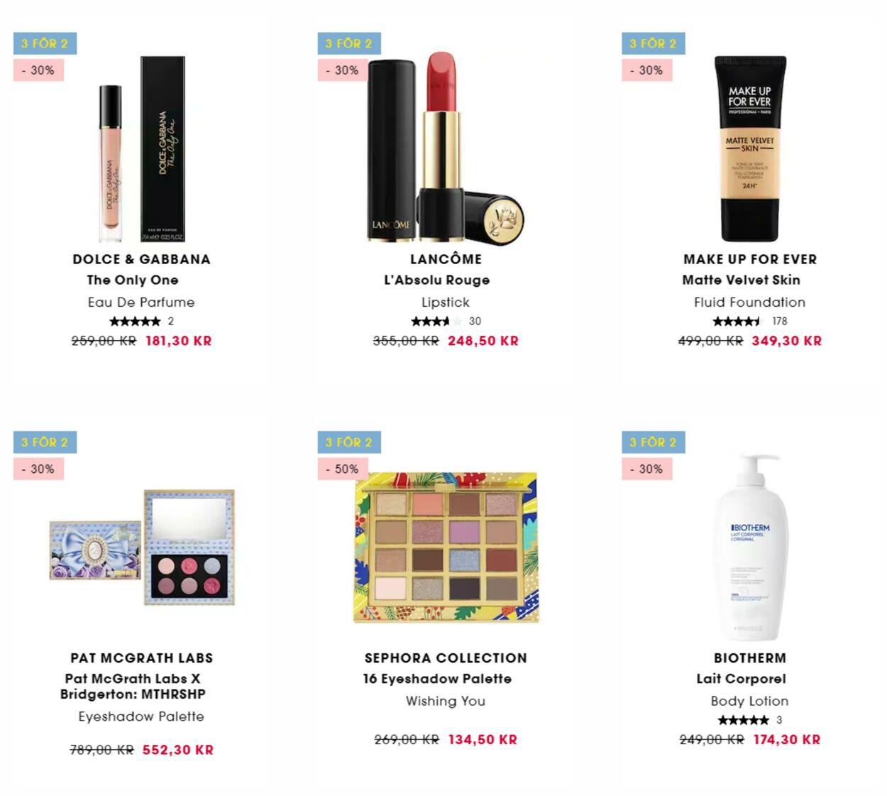 Erbjudanden Sephora 24.01.2023 - 07.02.2023