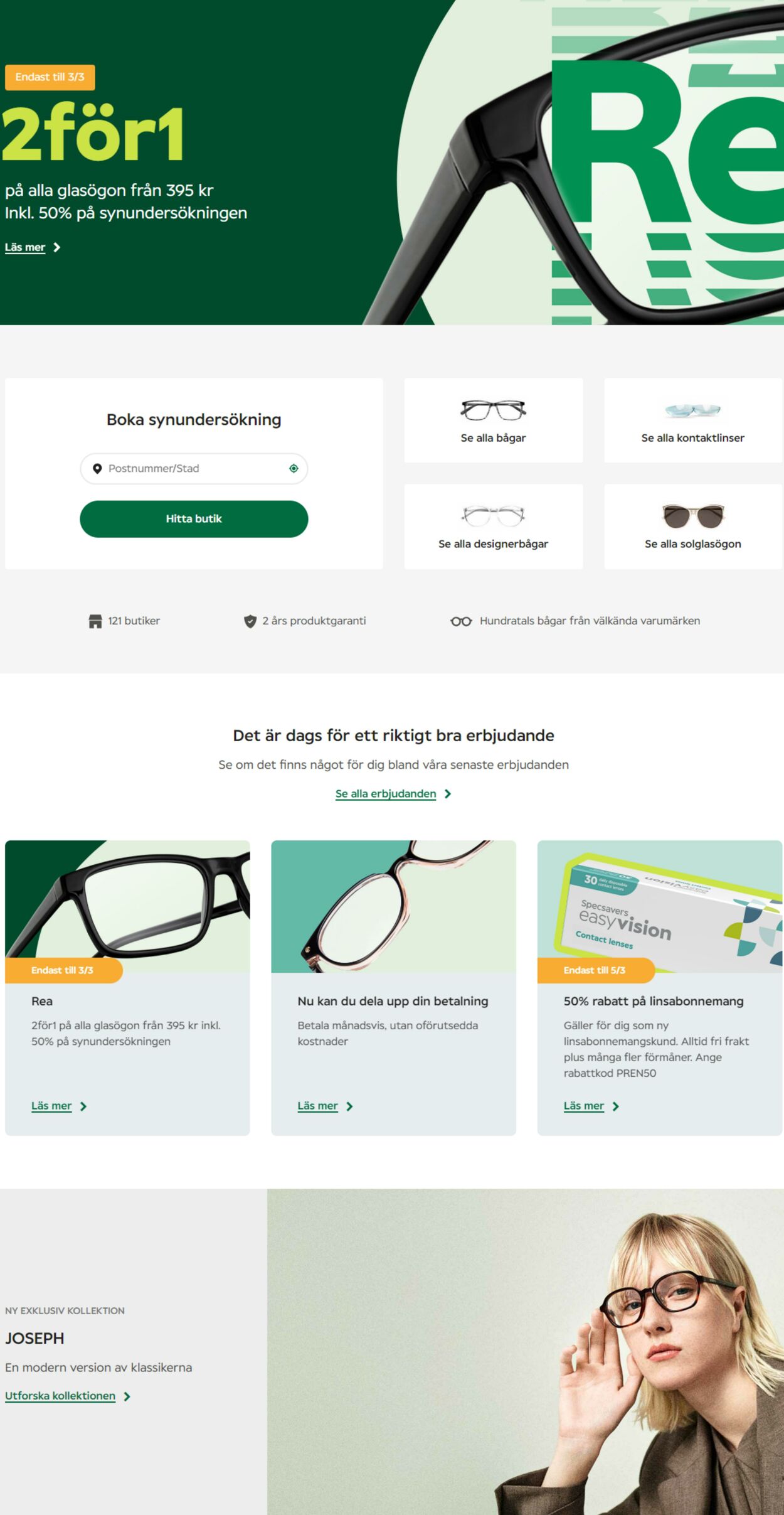 Erbjudanden Specsavers 26.02.2024 - 11.03.2024