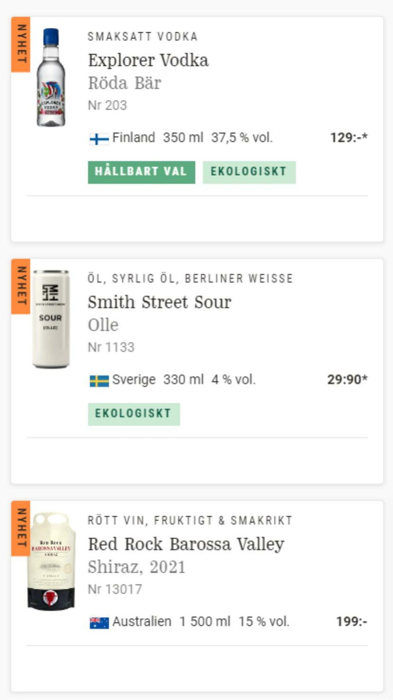 Erbjudanden Systembolaget 29.03.2023 - 27.04.2023