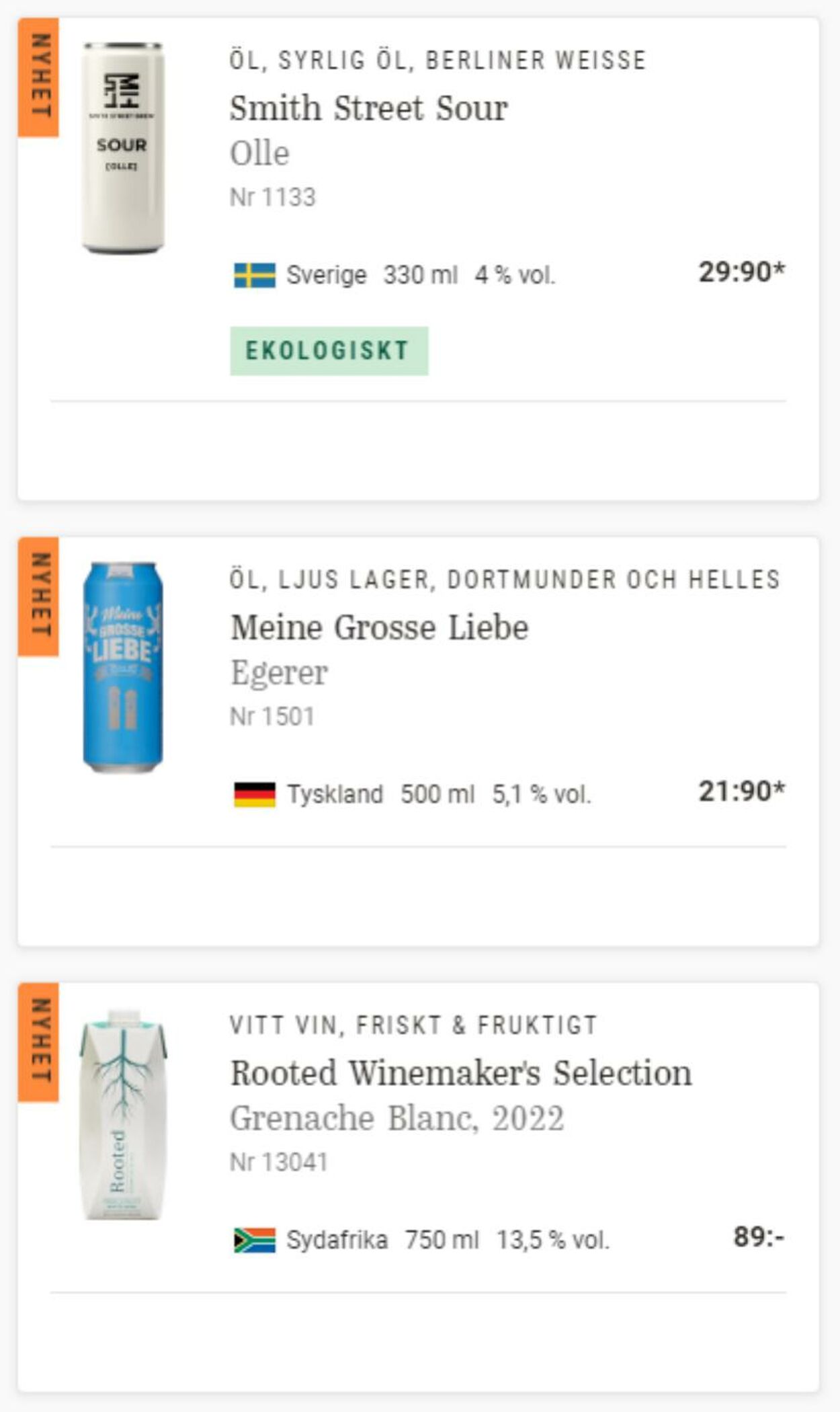 Erbjudanden Systembolaget 09.03.2023 - 29.03.2023