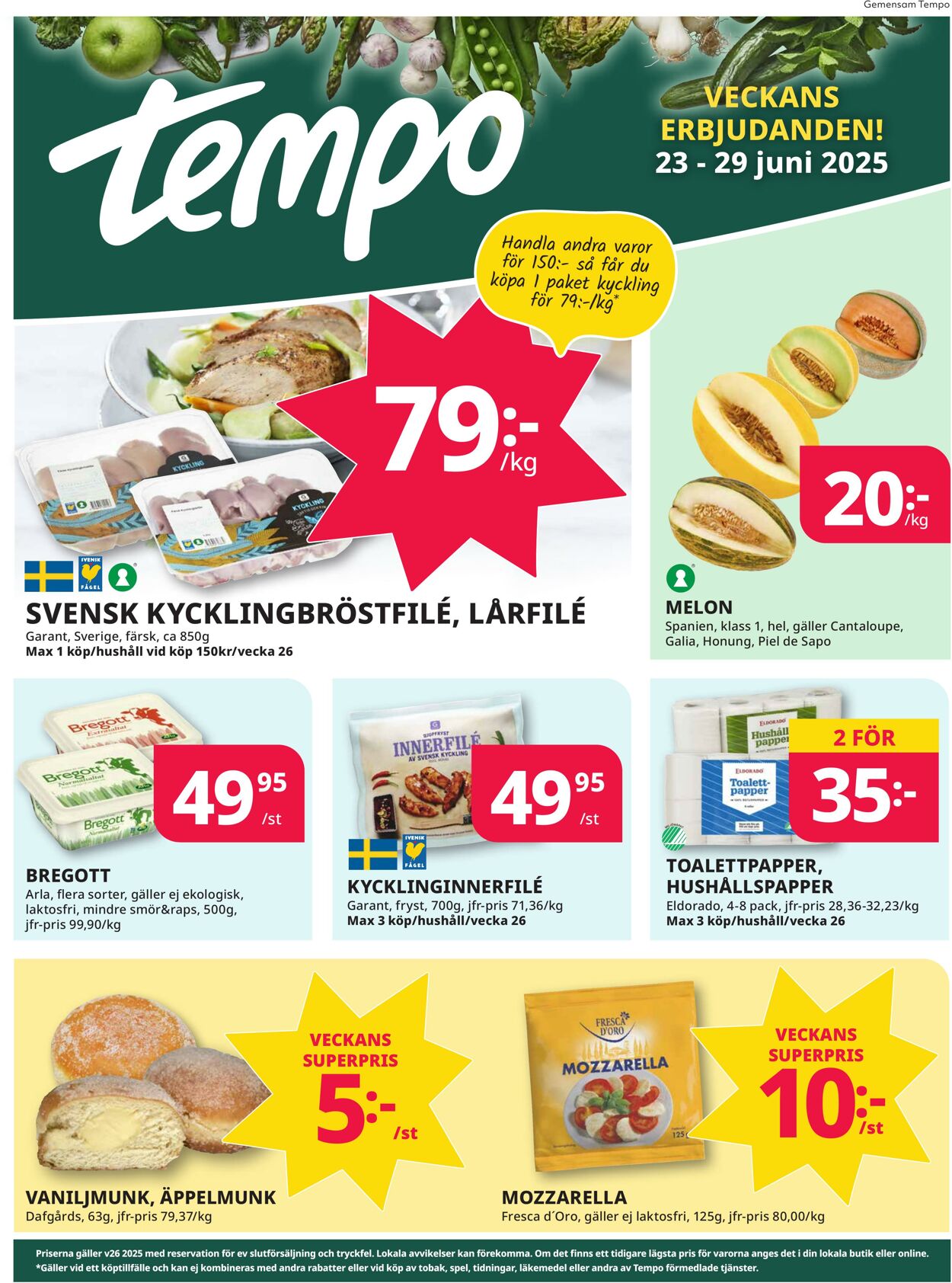 Erbjudanden Tempo 23.06.2025 - 29.06.2025
