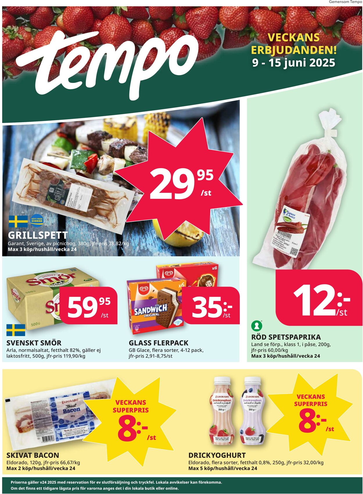 Erbjudanden Tempo - Tempo Flyer 9 jun, 2025 - 15 jun, 2025